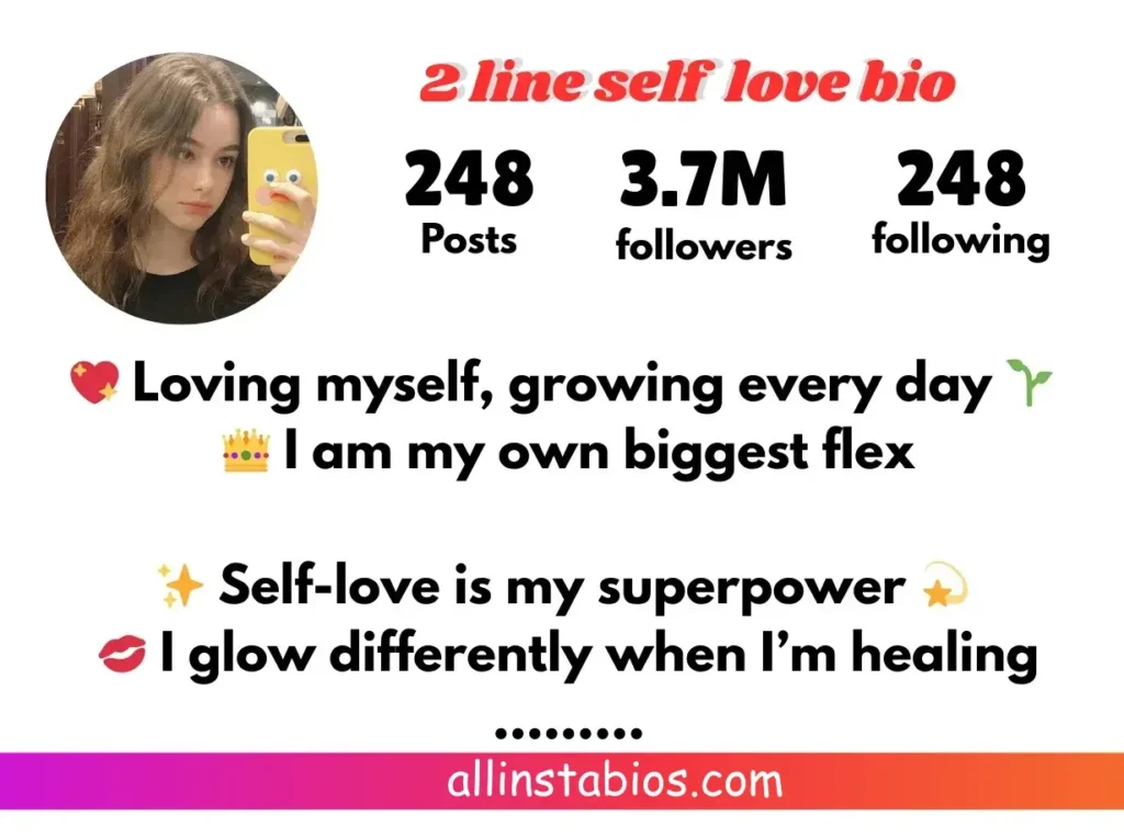 2 Line Bio for Instagram for Girl Self-Love 2 Line Bio for Instagram for Girl Self-Love