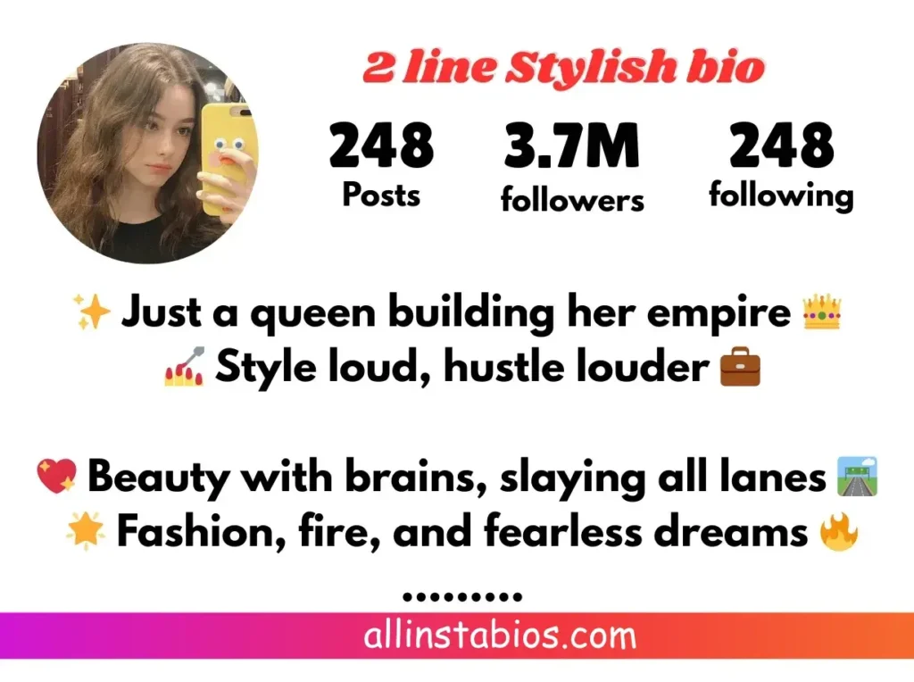 2 Line Bio for Instagram for Girl in Hindi-English 2 Line Bio for Instagram for Girl Stylish