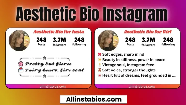 Aesthetic Bio for Instagram