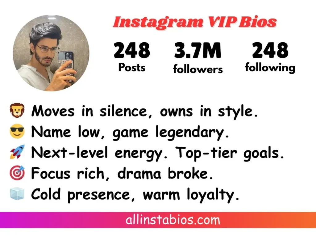 Instagram VIP Bio for Boys Instagram Bio for Boys