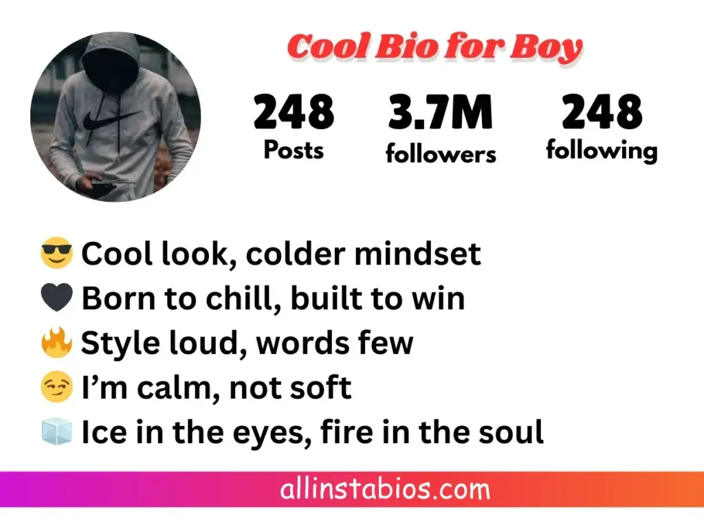 Cool Instagram Bio for Boys Attitude Cool Instagram Bio for Boys Attitude
