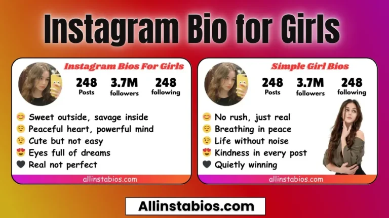 Instagram Bio for Girls