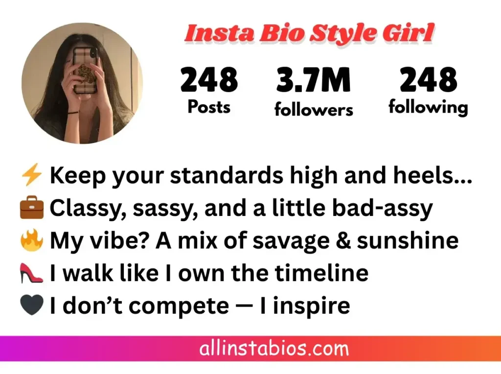 Instagram Bio Style Girl Instagram Bio Style Girl