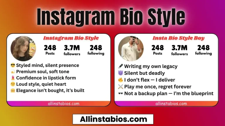 Instagram Bio Style Ideas