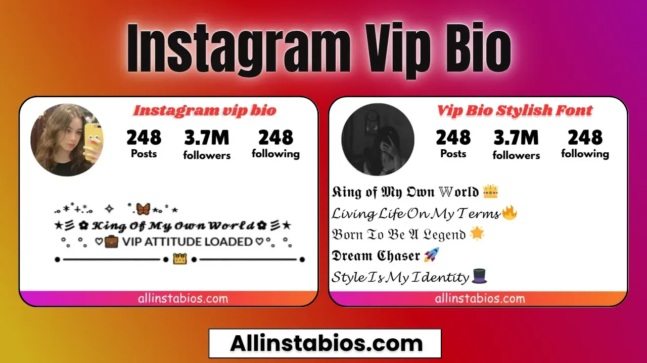 Instagram Vip Bio