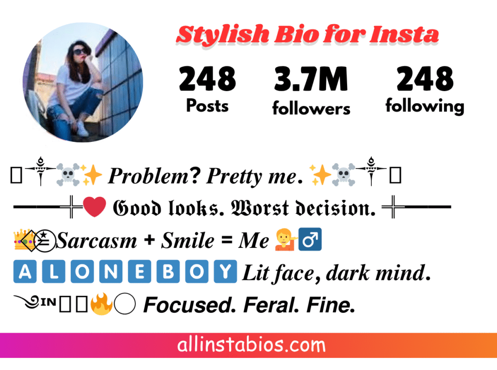 Stylish Bio for Instagram Stylish Bio for Instagram