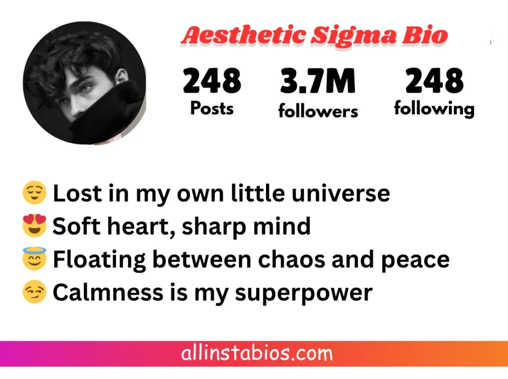 Aesthetic Sigma Bio for Instagram Aesthetic Sigma Bio for Instagram