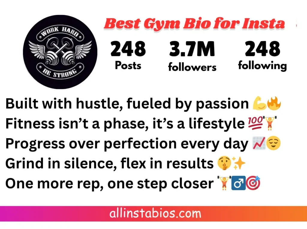 Best Gym Bio for Instagram Best Gym Bio for Instagram
