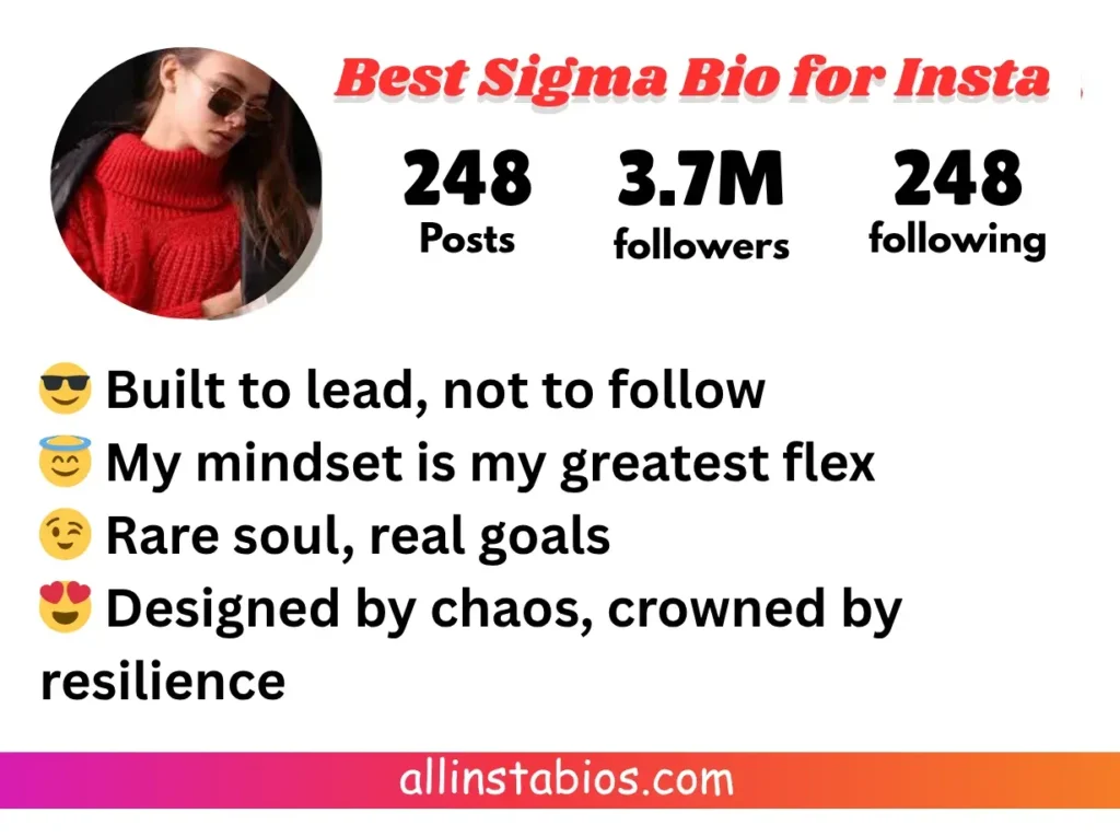 Best Sigma Bio for Instagram Best Sigma Bio for Instagram