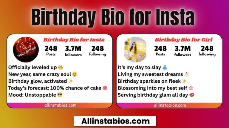 Birthday Bio for Instagram