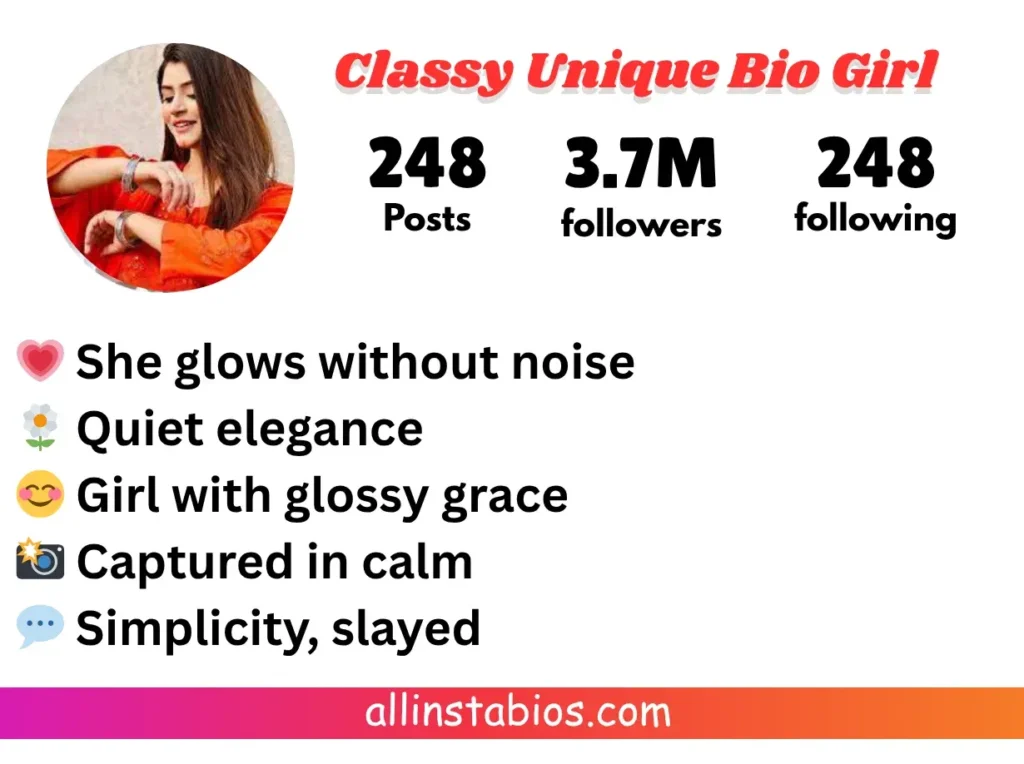 Classy Unique Bio for Instagram for Girl Classy Unique Bio for Instagram for Girl