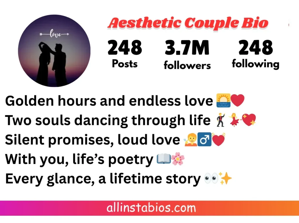 Couple Bio for Instagram Aesthetic Couple Bio for Instagram Aesthetic