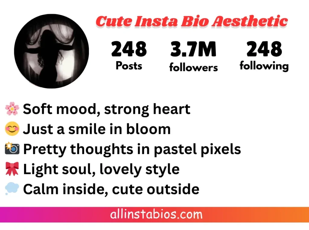Cute Instagram Bio Aesthetic