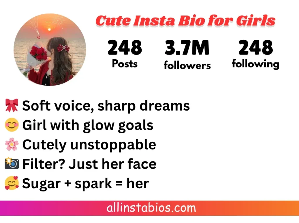 Cute Instagram Bio for Girls