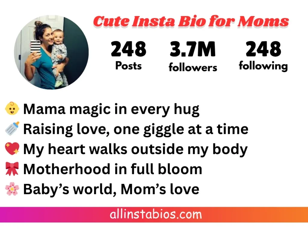 Cute Instagram Bio for Moms