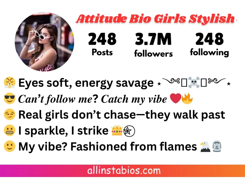 Instagram Attitude Bio for Girls Stylish Instagram Attitude Bio for Girls Stylish