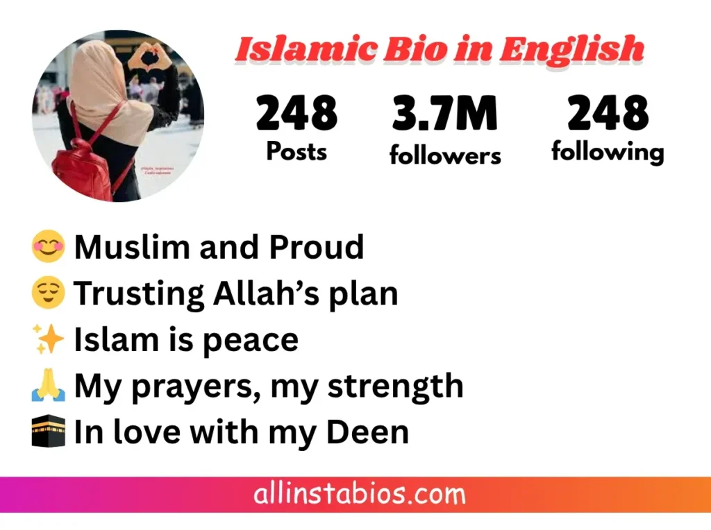 Islamic Bio for Instagram in English Islamic Bio for Instagram in English