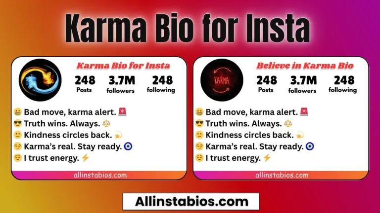 Karma Bio for Instagram