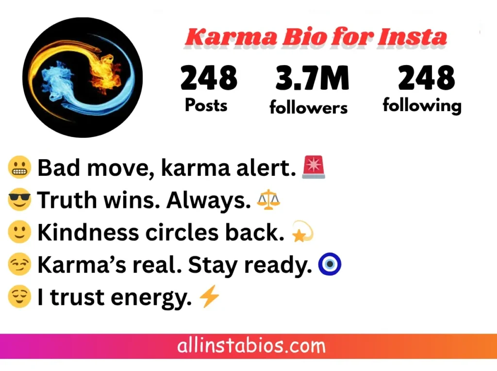 Karma Bio for Instagram
