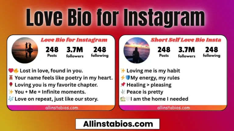 Love Bio for Instagram