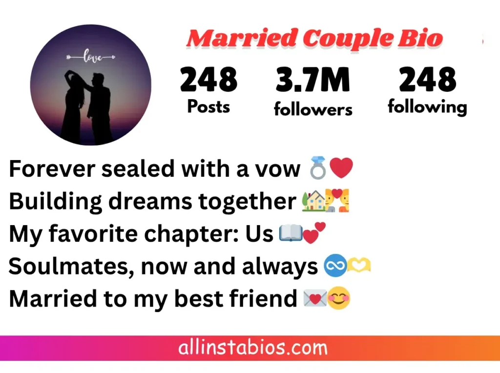Married Couple Bio for Instagram Married Couple Bio for Instagram