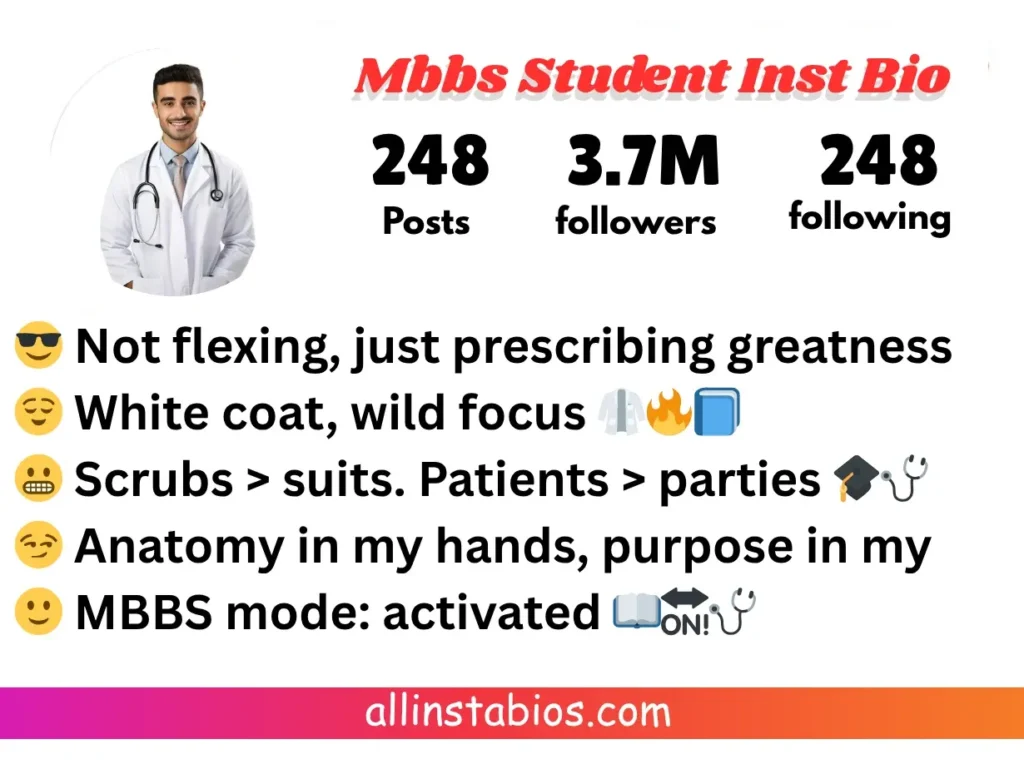 Mbbs Student Instagram Bio