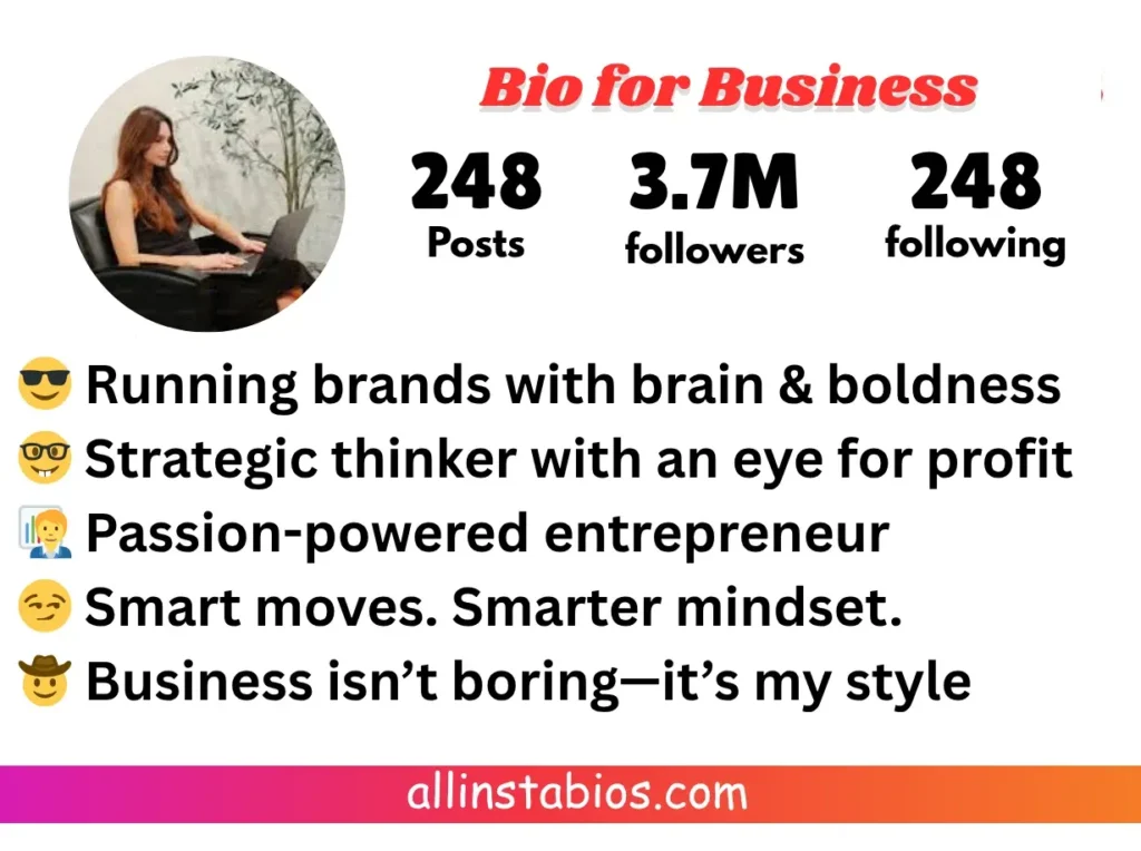 Professional Bio for Instagram Business Professional Bio for Instagram Business