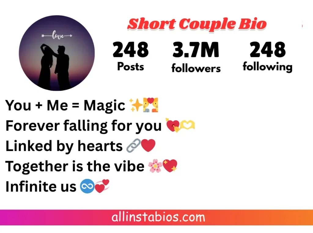 Short Aesthetic Couple Bio for Instagram Short Aesthetic Couple Bio for Instagram
