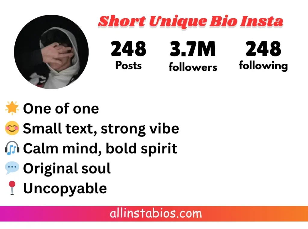Short and Unique Bio for Instagram Short and Unique Bio for Instagram