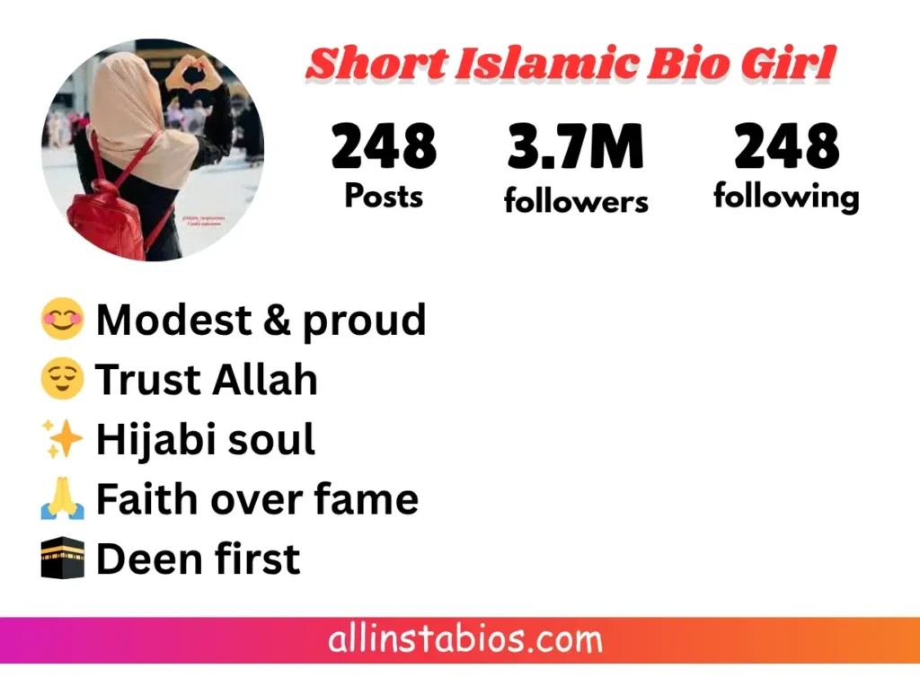 Short Islamic Bio for Instagram for Girl Short Islamic Bio for Instagram for Girl