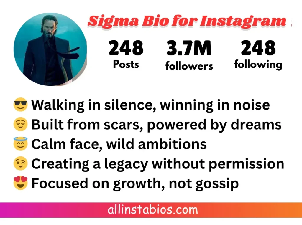 Sigma Bio for Instagram Sigma Bio for Instagram