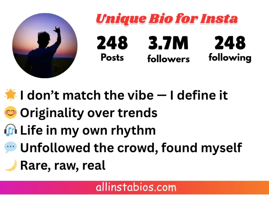 Unique Bio for Instagram Unique Bio for Instagram