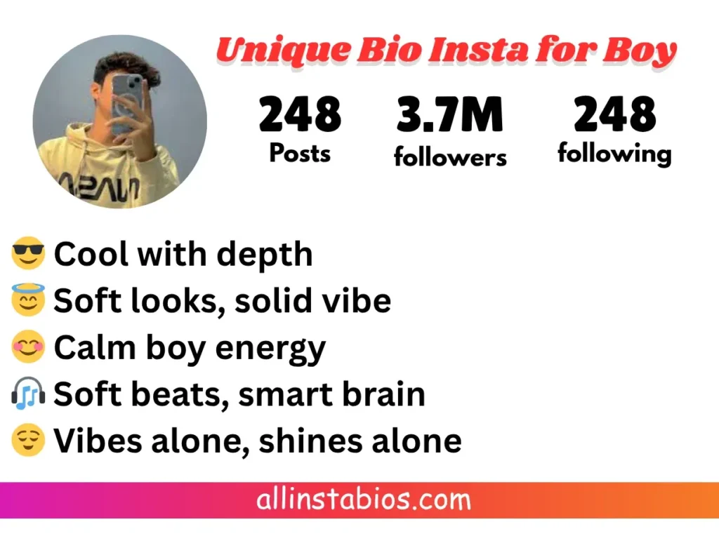 Unique Bio for Instagram for Boy Unique Bio for Instagram for Boy