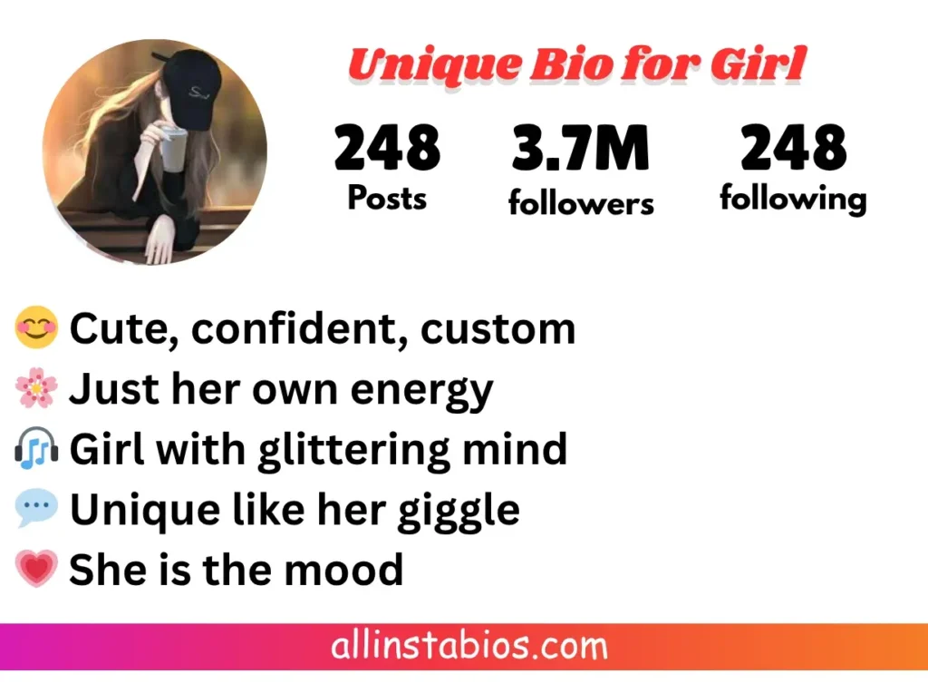 Unique Bio for Instagram for Girl with Emoji Unique Bio for Instagram for Girl with Emoji