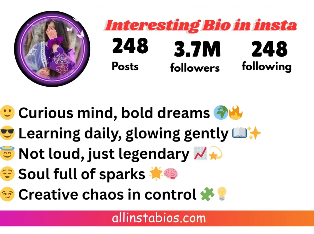 Interesting Bio for Instagram in English
