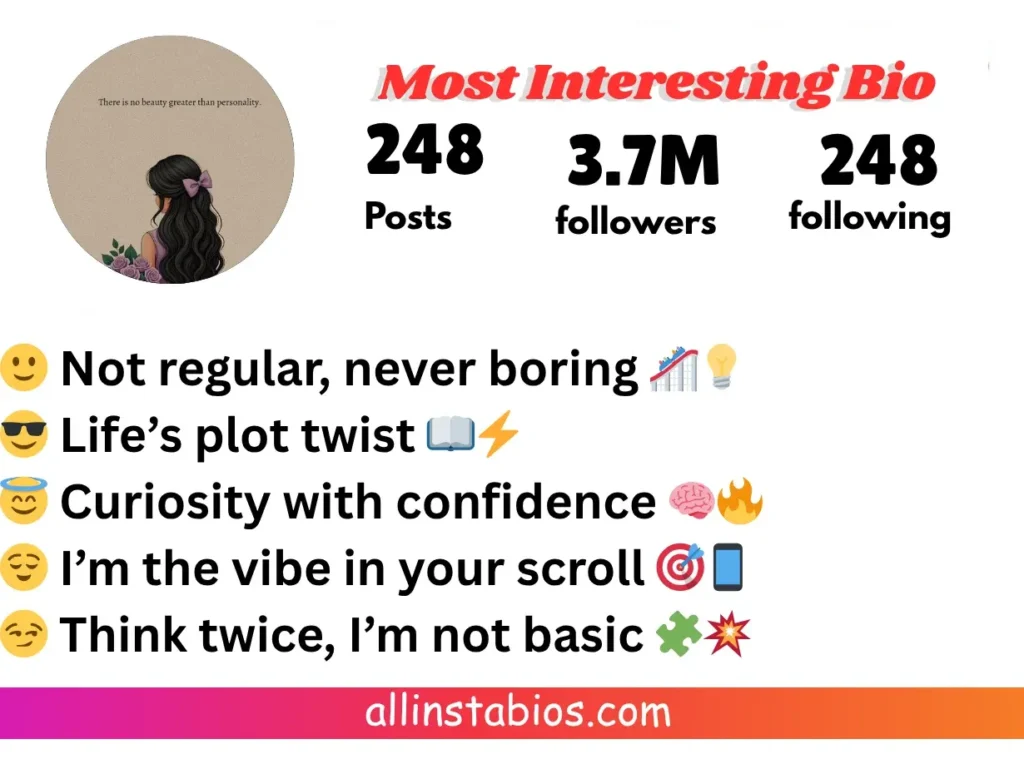 Most Interesting Bio for Instagram