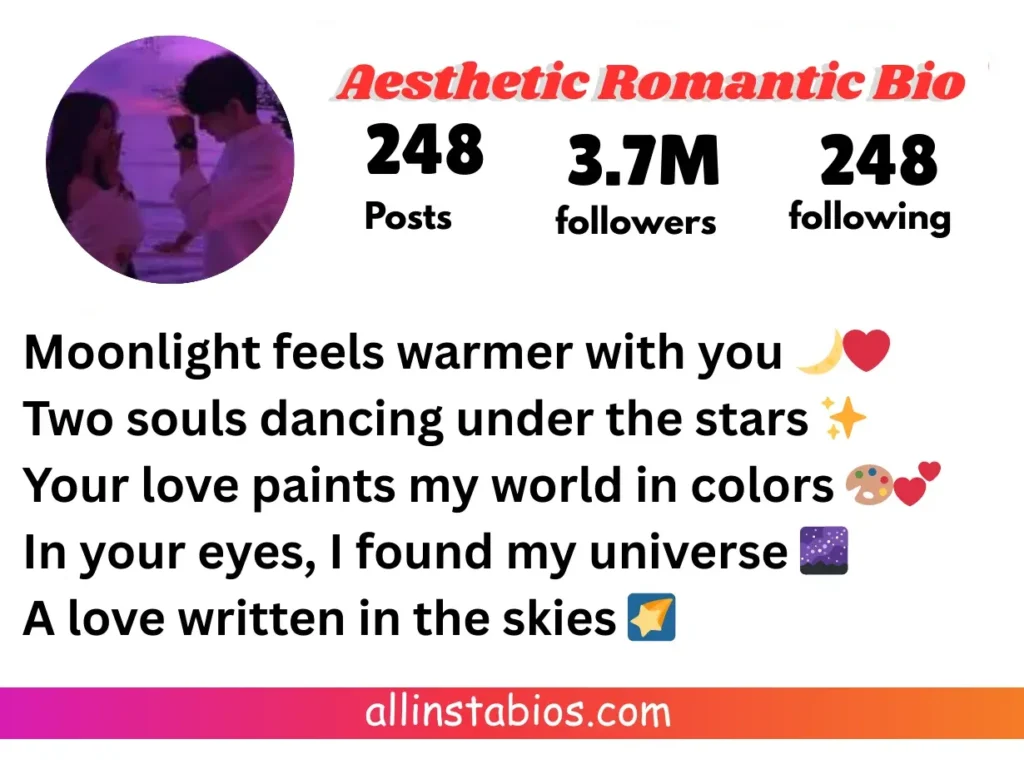 Aesthetic Romantic Bio for Instagram