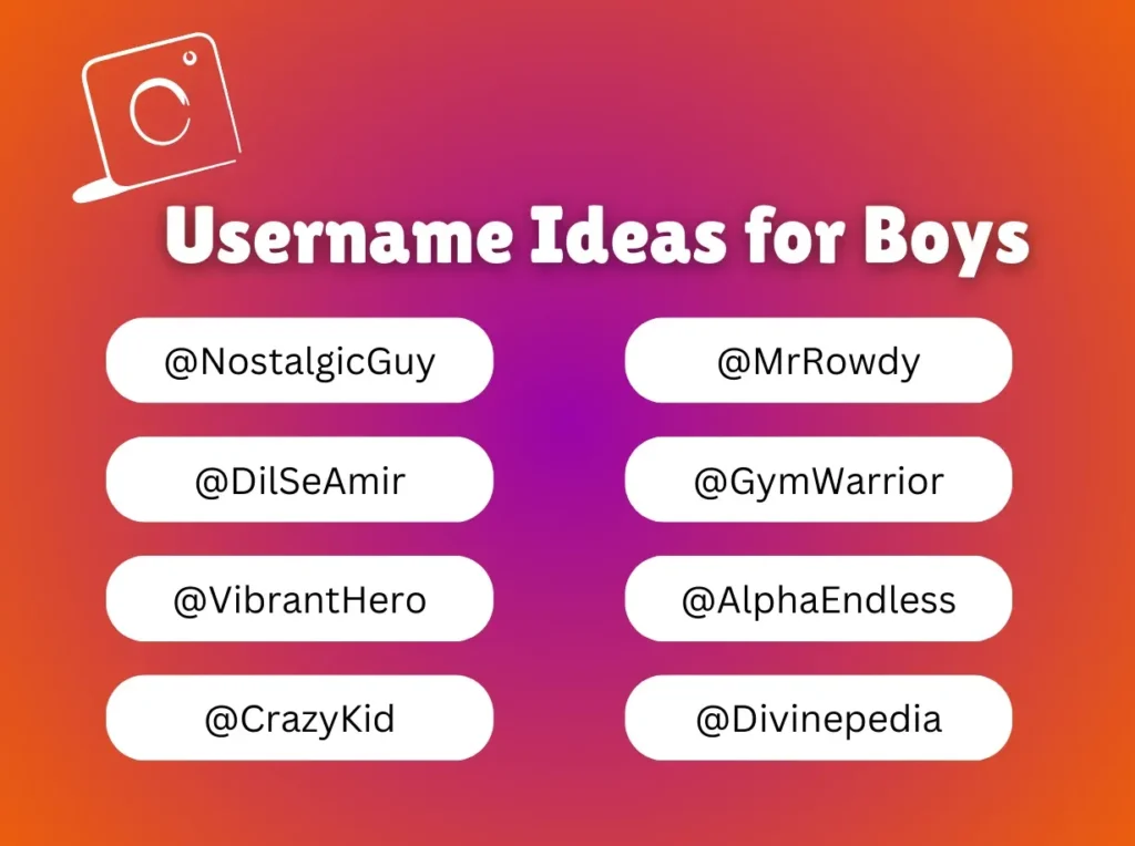 Best Instagram Username Ideas for Boys