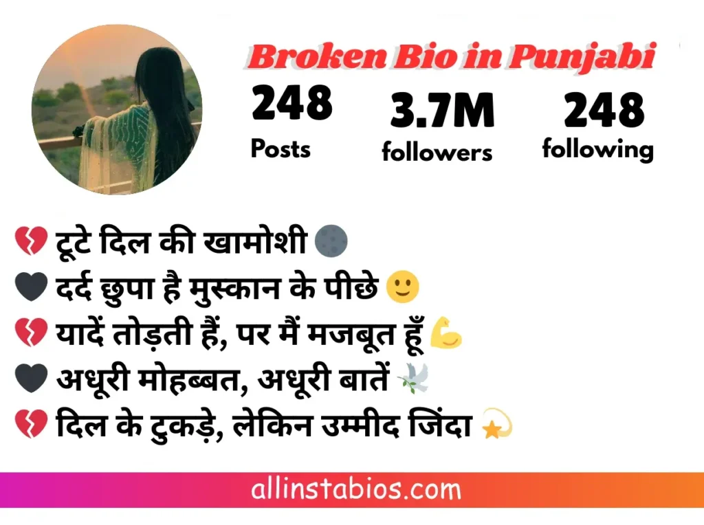 Broken Bio for Instagram in Punjabi