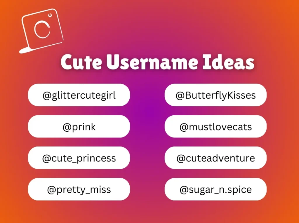Cute Instagram Username Ideas