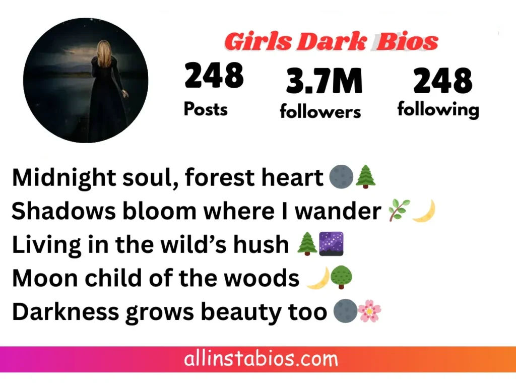 Girls Dark Instagram Bios